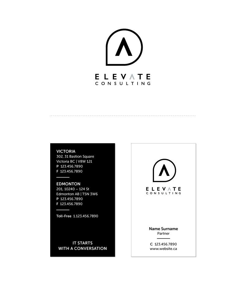 Elevate Consulting/Stationery and Web Design 